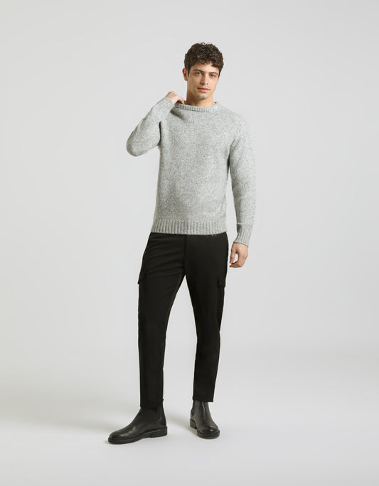 Viscose blend cargo trousers