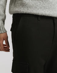 Viscose blend cargo trousers