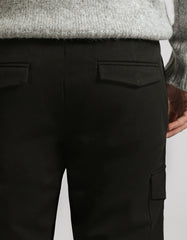 Viscose blend cargo trousers