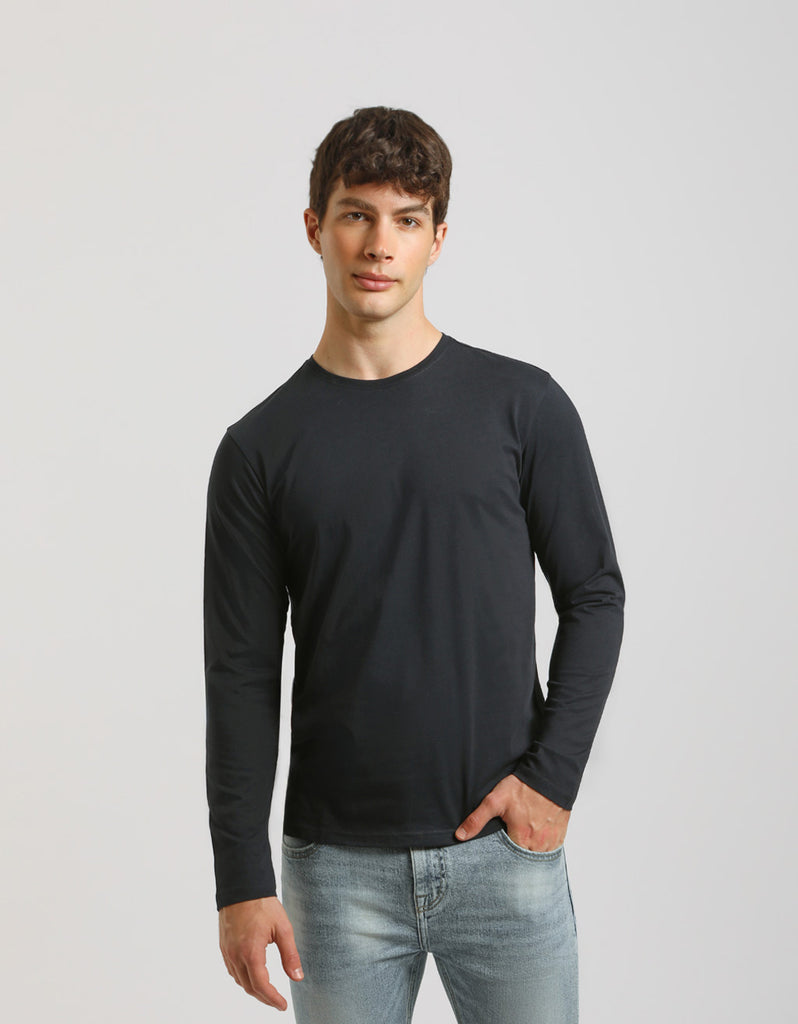 T-shirt In Cotone Organico A Maniche Corte Da Uomo Minimal - Foto 9