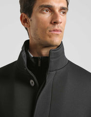 Mock neck coat