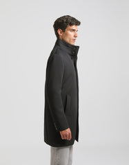 Mock neck coat