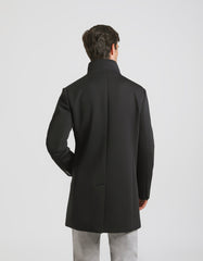 Mock neck coat