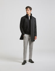 Mock neck coat