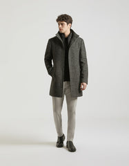 Mock neck coat