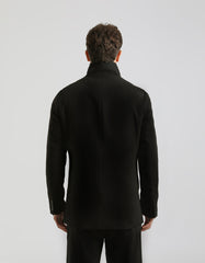 Mock neck coat