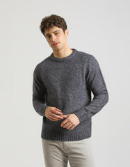 Maglia girocollo misto lana