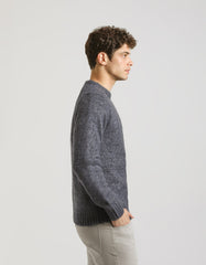 Maglia girocollo misto lana