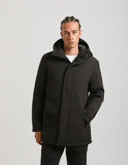 Hooded duster jacket