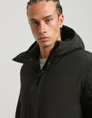 Hooded duster jacket