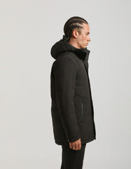 Hooded duster jacket