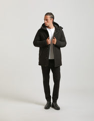 Hooded duster jacket