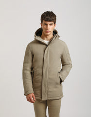 Hooded duster jacket