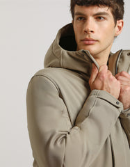 Hooded duster jacket