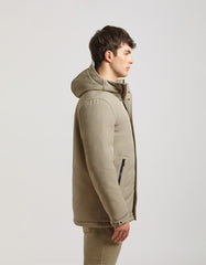 Hooded duster jacket