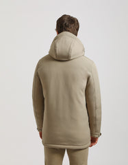 Hooded duster jacket