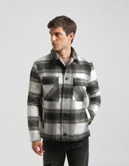 Plaid shirt jacket