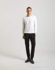 Chino trousers with elastic waist