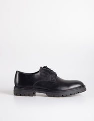 Black derby shoes
