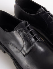 Black derby shoes