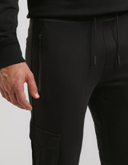 Jogger cargo in felpa