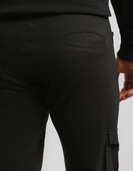 Jogger cargo in felpa