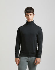 Turtleneck sweater in viscose blend