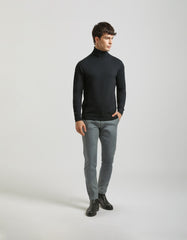 Turtleneck sweater in viscose blend