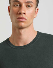Viscose blend crewneck sweater
