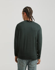 Viscose blend crewneck sweater