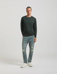Viscose blend crewneck sweater