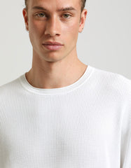 Viscose crew-neck sweater