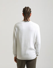 Viscose crew-neck sweater