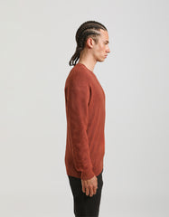 Viscose crew-neck sweater