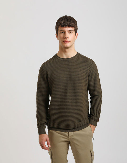 100% cotton crewneck sweater
