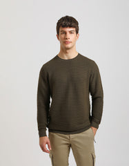 100% cotton crewneck sweater
