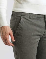 Micro patterned chino pants