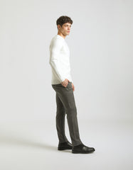 Micro patterned chino pants