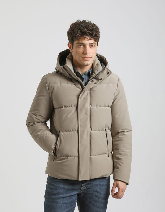 Padded jacket with hood