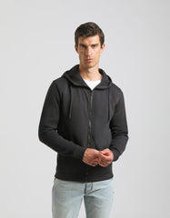 Felpa zip con cappuccio|Colore:Blue