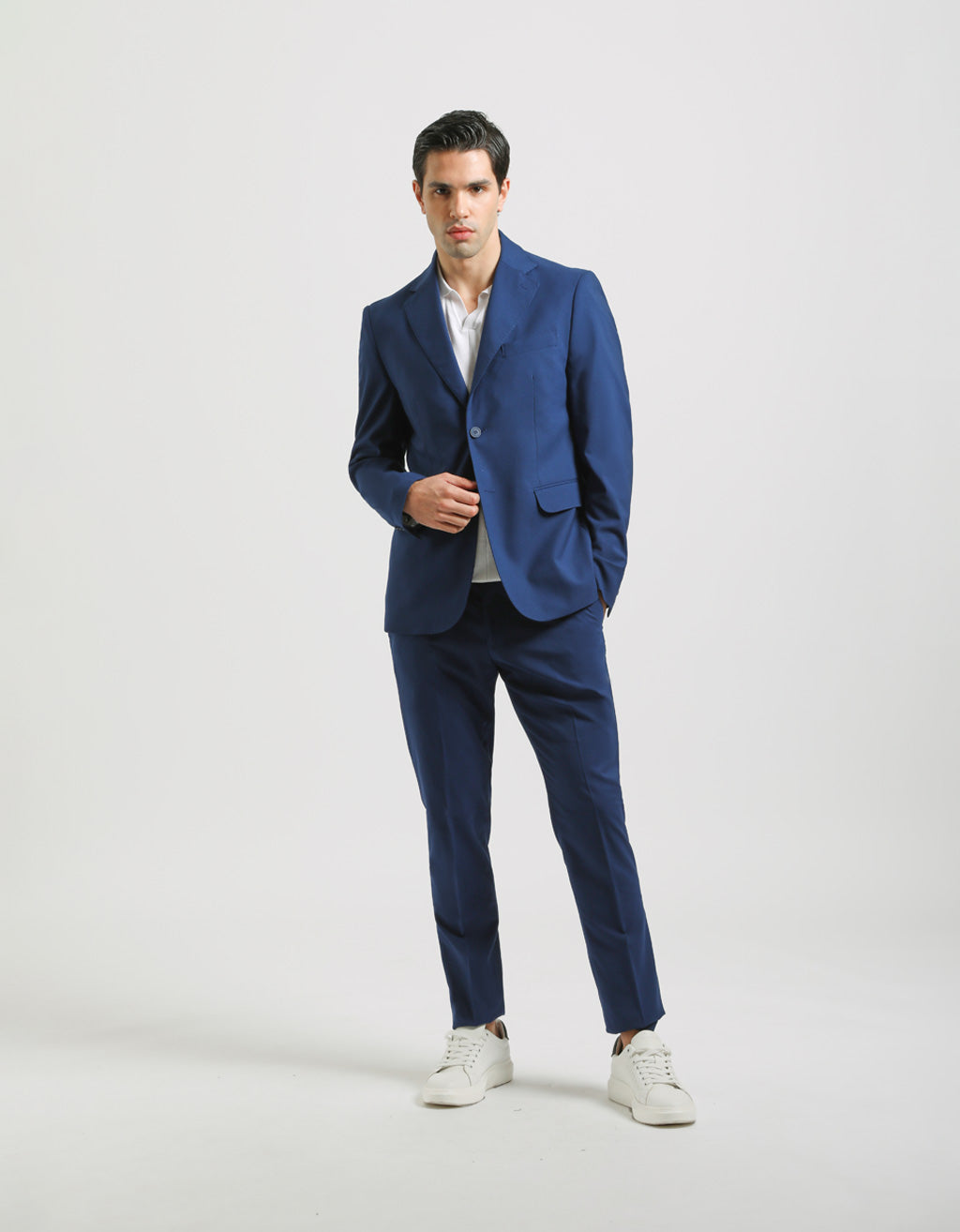 Abito tinta unita|Colore:Bluette