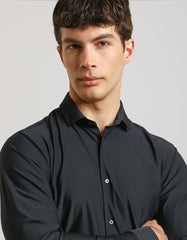 Basic shirt in stretch fabric