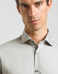 Camicia tinta unita in cotone