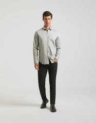 Camicia tinta unita in cotone