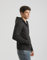 Hooded sweatshirt with zip