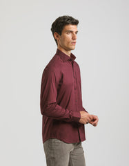 Camicia tinta unita in cotone