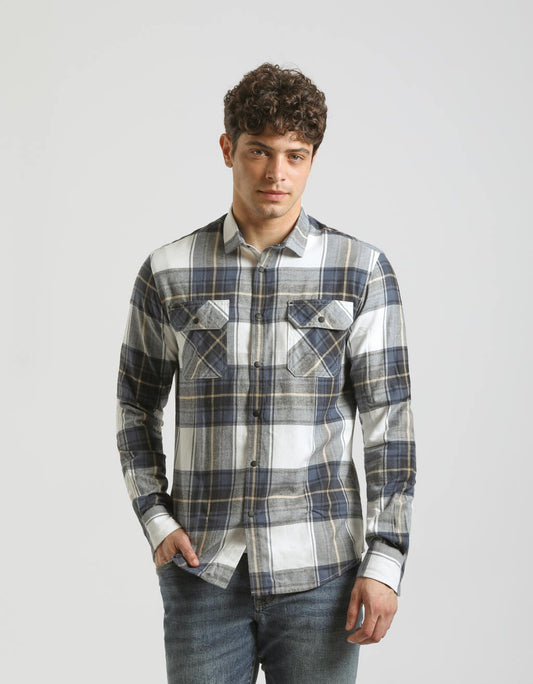 Plaid flannel shirt