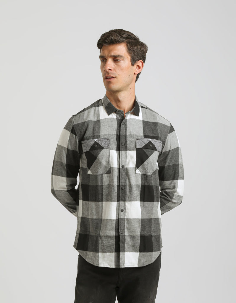 Westbro Camicia Uomo In Flanella: Maniche Lunghe, Quadri, 100% Cotone, Con Tasca, Vestibilità Regolare (Varie Taglie E Colori)