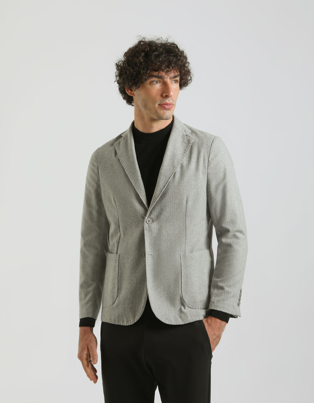 Giacca misto lana|Colore:Grigio