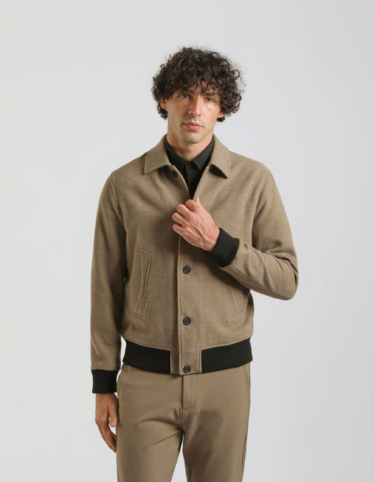 Giacca bomber|Colore:Beige